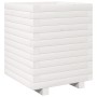 Jardinera madera maciza de pino blanco 40x40x49,5 cm