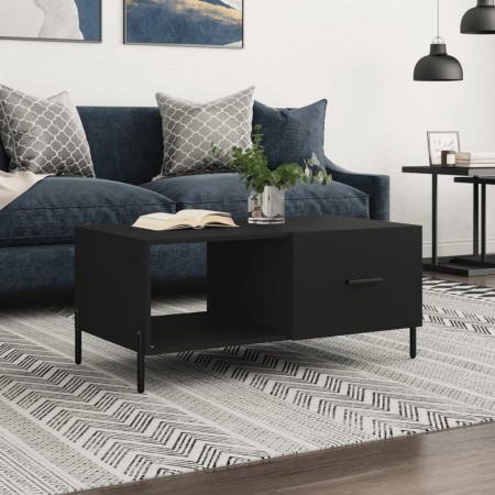 Mesa de centro madera contrachapada negro 90x50x40 cm de vidaXL, Mesas de centro - Ref: Foro24-829221, Precio: 49,62 €, Descu...