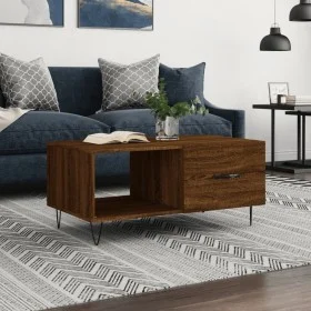 Couchtisch aus braunem Eichensperrholz, 90 x 50 x 40 cm von vidaXL, Couchtisch - Ref: Foro24-829211, Preis: 47,40 €, Rabatt: %