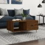Mesa de centro madera contrachapada roble marrón 90x50x40 cm de vidaXL, Mesas de centro - Ref: Foro24-829211, Precio: 47,40 €...