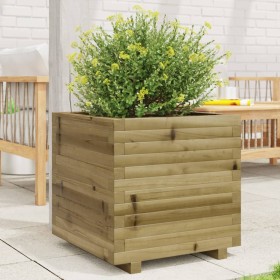Jardinera madera de pino impregnada 50x50x49,5 cm