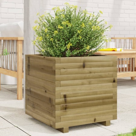 Jardinera madera de pino impregnada 50x50x49,5 cm