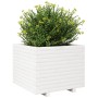 Jardinera madera maciza de pino blanco 60x60x49,5 cm