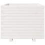 Jardinera madera maciza de pino blanco 60x60x49,5 cm