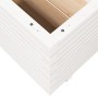 Jardinera madera maciza de pino blanco 60x60x49,5 cm