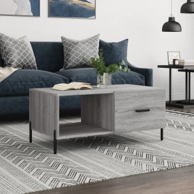 Sonoma-Couchtisch aus grauem Sperrholz, 90 x 50 x 40 cm von vidaXL, Couchtisch - Ref: Foro24-829226, Preis: 50,61 €, Rabatt: %
