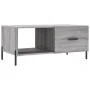Sonoma gray plywood coffee table 90x50x40 cm by vidaXL, Coffee table - Ref: Foro24-829226, Price: 50,19 €, Discount: %