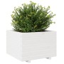 Jardinera madera maciza de pino blanco 70x70x49,5 cm