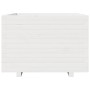 Jardinera madera maciza de pino blanco 70x70x49,5 cm