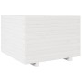 Jardinera madera maciza de pino blanco 70x70x49,5 cm
