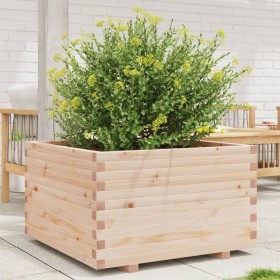 Jardinera madera maciza de pino 80x80x49,5 cm Jardinera madera maciza de pino 80x80x49,5 cm