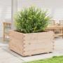 Jardinera madera maciza de pino 80x80x49,5 cm