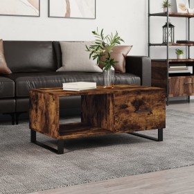 Mesa de centro madera contrachapada roble ahumado 90x50x40 cm de vidaXL, Mesas de centro - Ref: Foro24-829241, Precio: 63,97 ...