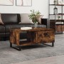 Couchtisch aus geräuchertem Eichensperrholz 90x50x40 cm von vidaXL, Couchtisch - Ref: Foro24-829241, Preis: 63,97 €, Rabatt: %