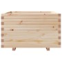Jardinera madera maciza de pino 80x80x49,5 cm