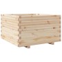 Jardinera madera maciza de pino 80x80x49,5 cm