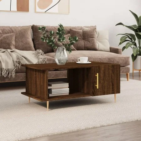 Couchtisch aus braunem Eichensperrholz, 90 x 50 x 40 cm von vidaXL, Couchtisch - Ref: Foro24-829483, Preis: 47,02 €, Rabatt: %