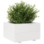 Jardinera madera maciza de pino blanco 80x80x49,5 cm