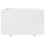 Jardinera madera maciza de pino blanco 80x80x49,5 cm