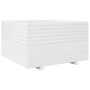 Jardinera madera maciza de pino blanco 80x80x49,5 cm