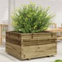 Jardinera madera de pino impregnada 80x80x49,5 cm