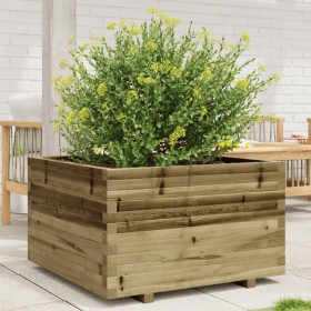 Jardinera madera de pino impregnada 80x80x49,5 cm