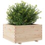Jardinera madera maciza de pino 90x90x49,5 cm