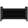Banco de recibidor madera maciza de pino negro 110x40x60 cm de vidaXL, Bancos para recibidores y almacenamiento - Ref: Foro24...