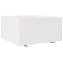 Jardinera madera maciza de pino blanco 90x90x49,5 cm