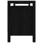 Banco de recibidor madera maciza de pino negro 110x40x60 cm de vidaXL, Bancos para recibidores y almacenamiento - Ref: Foro24...