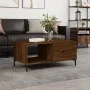 Mesa de centro madera contrachapada roble marrón 90x50x40 cm de vidaXL, Mesas de centro - Ref: Foro24-829219, Precio: 45,11 €...