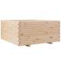 Jardinera madera maciza de pino 100x100x49,5 cm