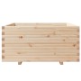 Jardinera madera maciza de pino 100x100x49,5 cm