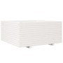 Jardinera madera maciza de pino blanco 100x100x49,5 cm