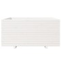 Jardinera madera maciza de pino blanco 100x100x49,5 cm