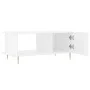Couchtisch aus glänzend weißem Sperrholz, 90 x 50 x 40 cm von vidaXL, Couchtisch - Ref: Foro24-829478, Preis: 48,58 €, Rabatt: %
