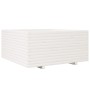 Jardinera madera maciza de pino blanco 100x100x49,5 cm