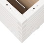 Jardinera madera maciza de pino blanco 100x100x49,5 cm
