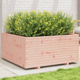 Jardinera madera maciza de abeto Douglas 100x100x49,5 cm