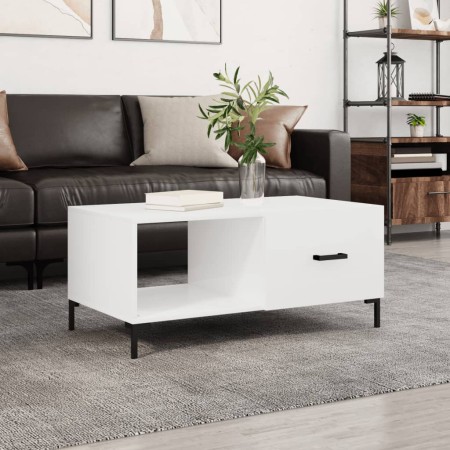 Couchtisch aus glänzend weißem Sperrholz, 90 x 50 x 40 cm von vidaXL, Couchtisch - Ref: Foro24-829214, Preis: 51,40 €, Rabatt: %