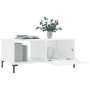 Mesa de centro madera contrachapada blanco brillo 90x50x40 cm de vidaXL, Mesas de centro - Ref: Foro24-829214, Precio: 51,40 ...