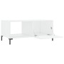 Mesa de centro madera contrachapada blanco brillo 90x50x40 cm de vidaXL, Mesas de centro - Ref: Foro24-829214, Precio: 51,40 ...