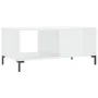 Couchtisch aus glänzend weißem Sperrholz, 90 x 50 x 40 cm von vidaXL, Couchtisch - Ref: Foro24-829214, Preis: 50,94 €, Rabatt: %