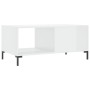 Couchtisch aus glänzend weißem Sperrholz, 90 x 50 x 40 cm von vidaXL, Couchtisch - Ref: Foro24-829214, Preis: 51,40 €, Rabatt: %