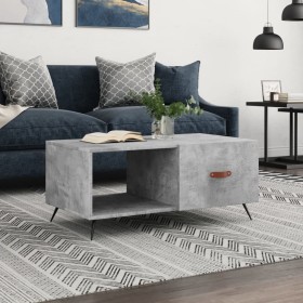 Concrete gray plywood coffee table 90x50x40 cm by vidaXL, Coffee table - Ref: Foro24-829184, Price: 47,13 €, Discount: %