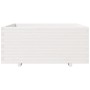 Jardinera madera maciza de pino blanco 110x110x49,5 cm