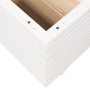 Jardinera madera maciza de pino blanco 110x110x49,5 cm