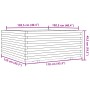 Jardinera madera maciza de pino blanco 110x110x49,5 cm