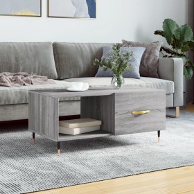 Sonoma gray plywood coffee table 90x50x40 cm by vidaXL, Coffee table - Ref: Foro24-829194, Price: 62,10 €, Discount: %