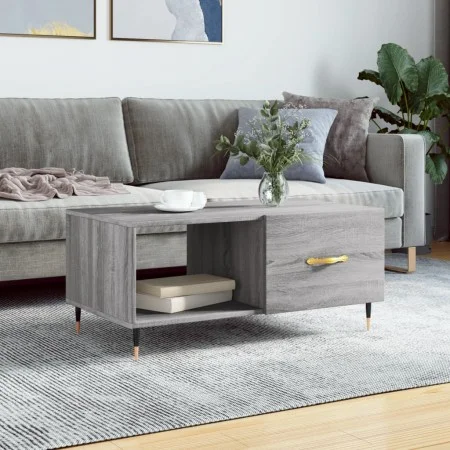 Sonoma-Couchtisch aus grauem Sperrholz, 90 x 50 x 40 cm von vidaXL, Couchtisch - Ref: Foro24-829194, Preis: 61,38 €, Rabatt: %